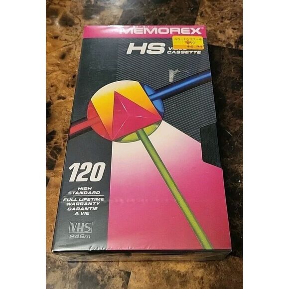 4 Blank VHS Tapes - Scotch, TDK. T-120 Memorex NEW IN PLASTIC - Picture 4 of 7